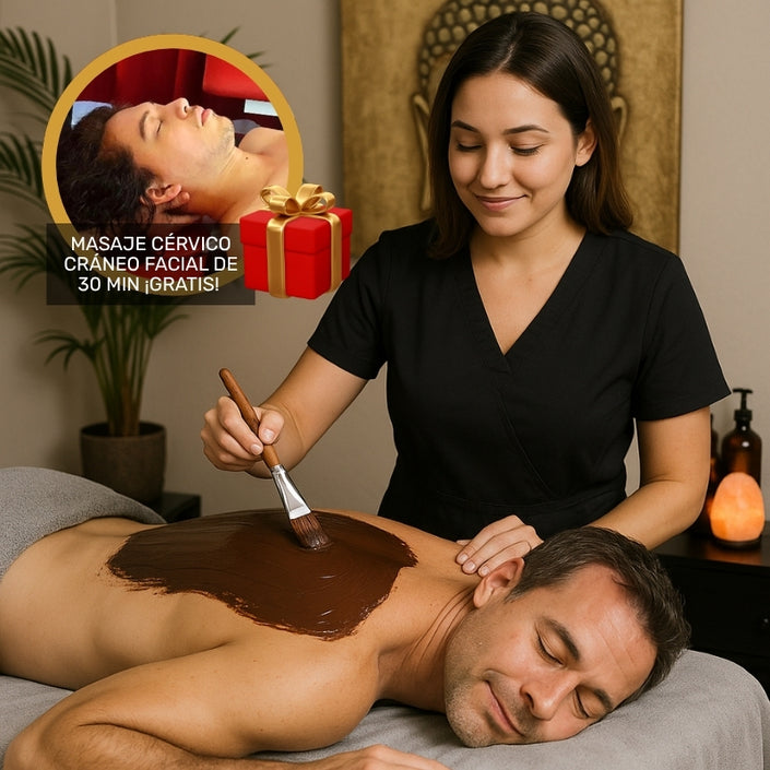 Envolvimiento Premium Choco Deluxe 🍫 🎁 + Masaje Cervico Craneo Facial 30 min