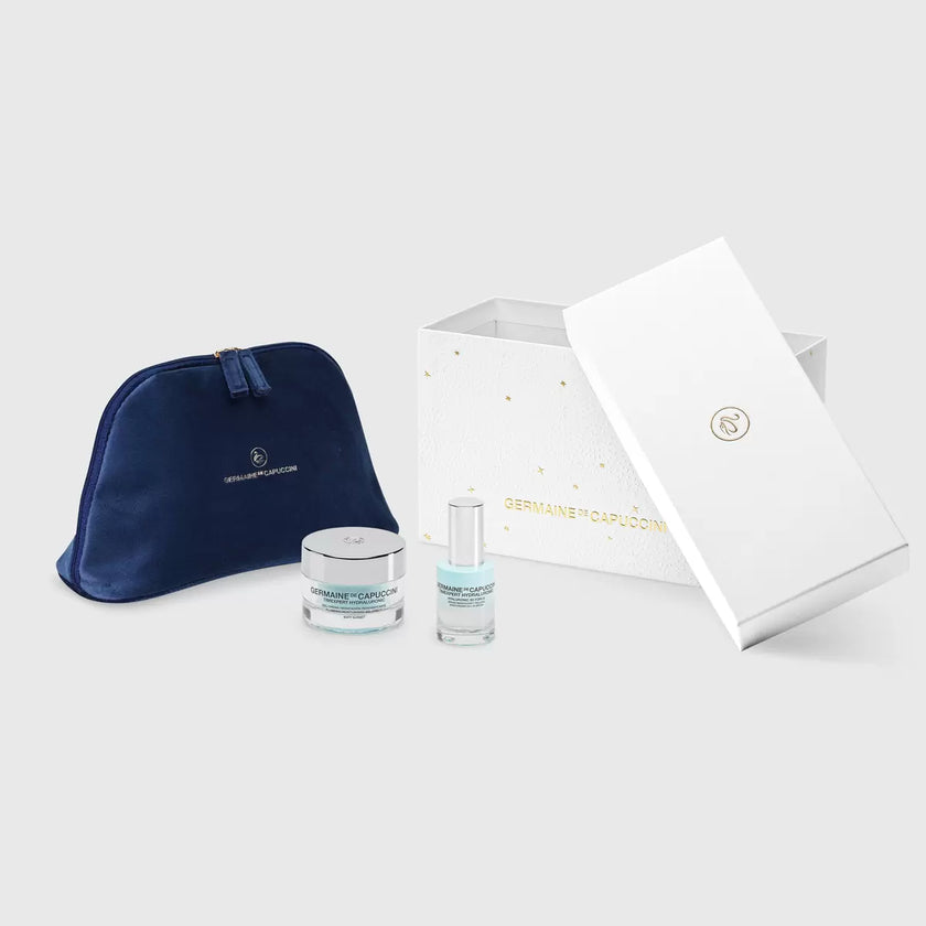 Set Hydraluronic Soft con sérum de 30 ml, gel-crema de 50 ml, neceser y caja de regalo