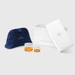 Set antioxidante con crema de 50 ml, contorno de ojos de 15 ml, neceser azul y caja de regalo
