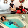 Experiencia de relajación con masaje y sesión de hidromasaje en Spa Experience